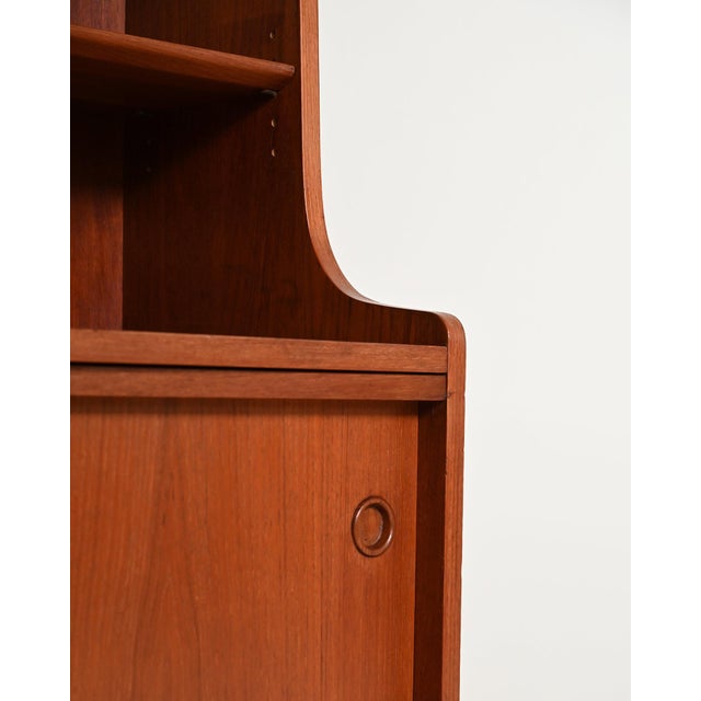 Teak Bookcase by Johannes Sorth for Bornholms Møbelfabrik, 1960s For Sale - Image 9 of 10