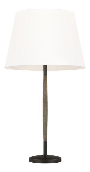 Ellen DeGeneres by Visual Comfort Studio Ferrelli Table Lamp, Weathered Oak Wood