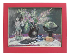 Magdalena Spasowicz, Still Life with a Figurine, Oil on Board, 2005