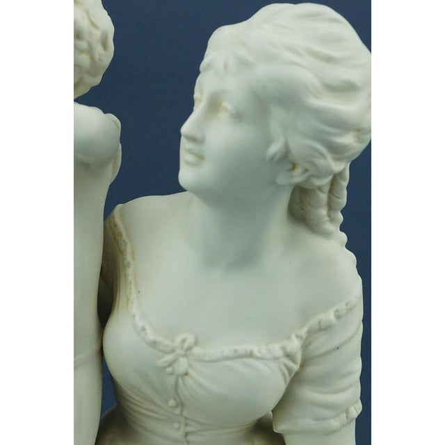 Art Nouveau Biscuit Sculpture Depicting Motherhood from Scheibe-Alsbach, Germany, Late 1800s For Sale - Image 15 of 18