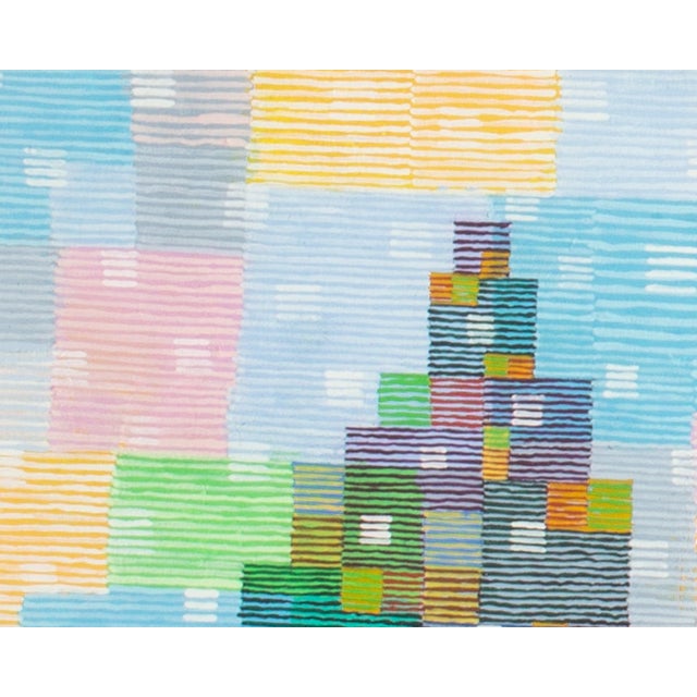 Contemporary 1985 Gouache Painting of a Christmas Tree by William Itter For Sale - Image 3 of 8