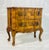 Art Deco Italian Vintage Walnut Bombe Chest With Sculpted Legs For Sale - Image 3 of 18