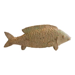 Vintage African Fish Sculpture For Sale