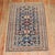 An authentic blue antique Caucasian perdedil rug from 1st quarter of the 20th century Measures: 3'5" x 5'1".