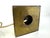 Vintage Chinoiserie Small Yellow Porcelain Table Lamp With Brass Base and Floral Motif For Sale - Image 9 of 9