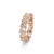 Men’s 10k Rose Gold 10.55ctw Princess Cut Diamond Eternity Band Ring, Size 9 For Sale - Image 4 of 8