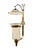 Mid 20th Century Vintage Chapman & Myers Style Brass and Glass Hurricane Wall Sconces – Pair of Mid-Century Lantern Candle Holders For Sale - Image 5 of 17