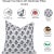 Fabdivine Boho Chic Block Print Cushion Cover 20x20 Inch- Genda Pushp For Sale - Image 4 of 4