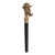 Antique Black Wooden Folding Walking Stick Cane With Sherlock Holmes Head Handle For Sale