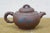 Brown Vintage Chinese Yixing Zisha Brown Clay Bamboo Leaf Teapot Pitcher 7" For Sale - Image 8 of 13