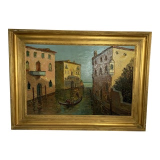 Signed Venitian Impasto Painting For Sale
