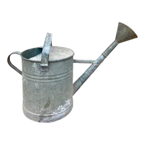 Vintage Galvanized Steel Garden Watering Can, Circa 1940s