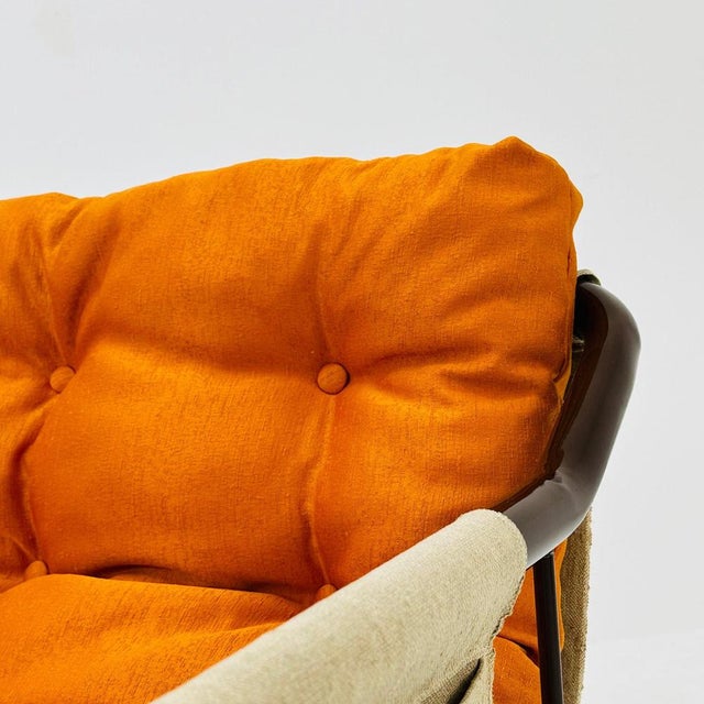 Bauhaus Tubular Canvas Sling Two-Seater Sofa, 1970s For Sale - Image 9 of 11