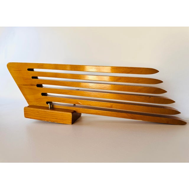 Art Deco 1930's Art Deco Slak-Rak Wall Organizer Magazine Rack Samuel Applestone Seattle For Sale - Image 3 of 10