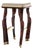 "Pera" Bar Stool With Burl Walnut and Bronze Details, Hand Crafted For Sale