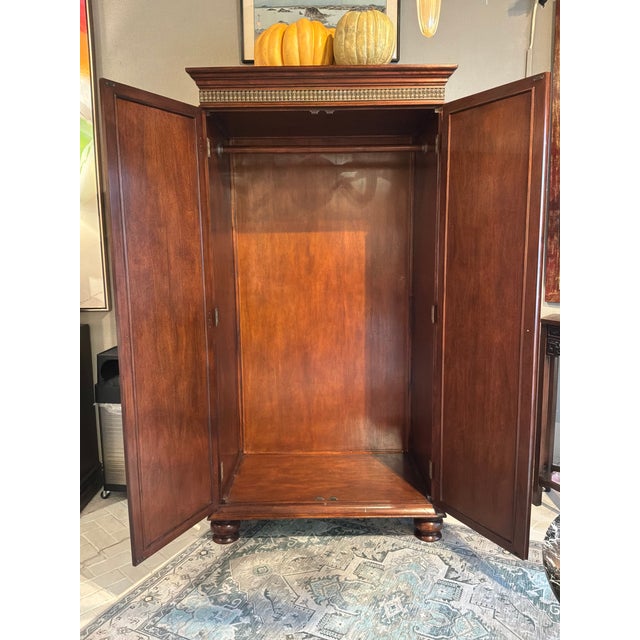 Jonathan Charles Gentleman's Armoire For Sale - Image 10 of 14