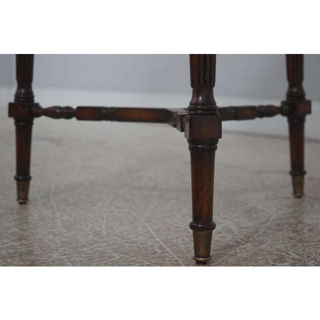 1990s Maitland Smith English Style Mahogany Globe on Stand For Sale - Image 5 of 16