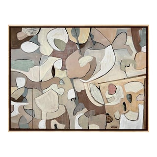 Framed Original Abstract Painting Soft Focus by Pamela Harmon For Sale