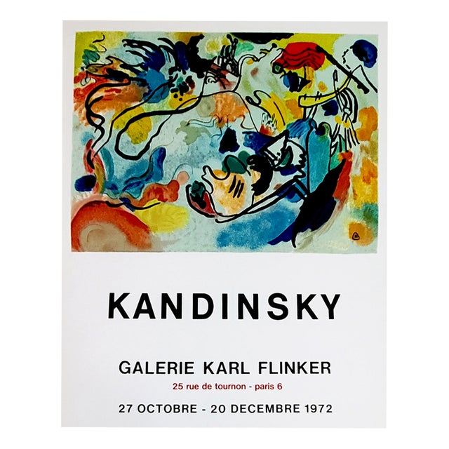Kandinsky, Flinker Gallery, 1972, Lithograph For Sale