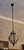 Metal Venetian Murano Blown Frosted Glass Hall Lantern Pendant Light in Iron Frame, Italy, 1960s For Sale - Image 7 of 11