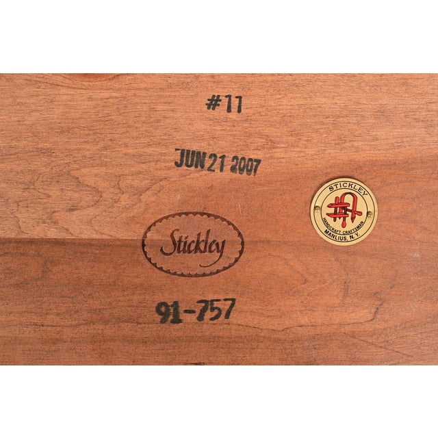 Stickley Mission Arts & Crafts Cherry Wood Spindle Coffee Table For Sale - Image 11 of 12