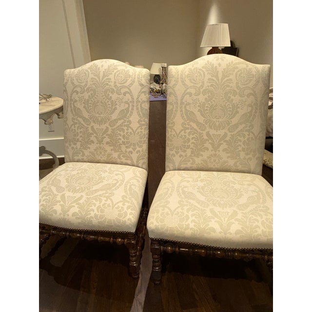 2010s Dennis & Leen 2 Custom Bolin Side Chairs For Sale - Image 5 of 7