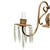 American Colonial Style Brass Candelabra 3 Light Wall Sconce For Sale - Image 4 of 6