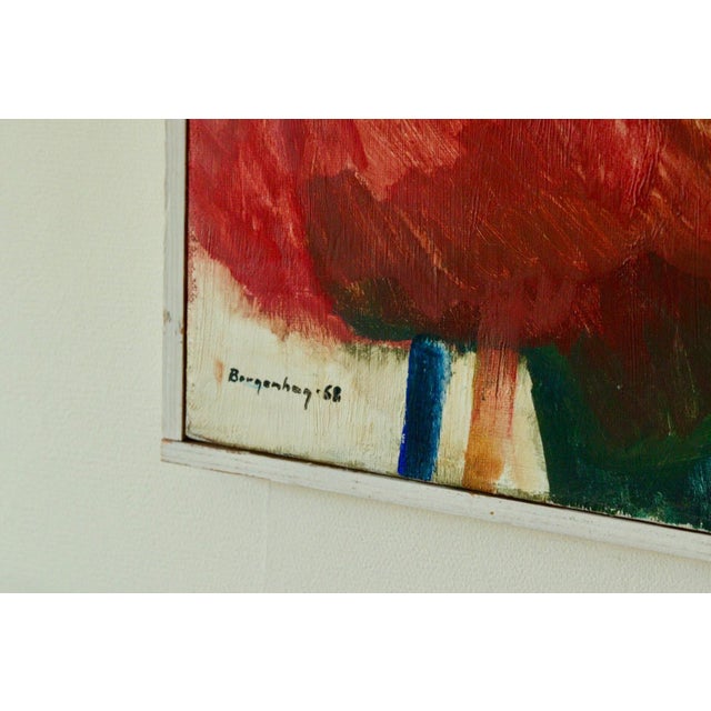 Borgenhög, Abstract Composition, 1968, Oil on Canvas, Framed For Sale - Image 6 of 11
