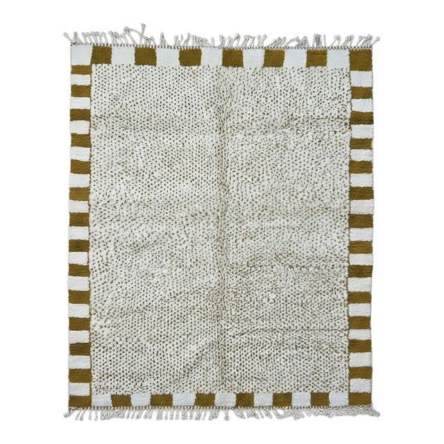 Contemporary Moroccan Wool Rug - 9.8 X 8.1 Ft For Sale