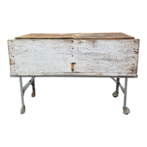 Rustic Wooden Industrial Rolling Cooler/Planter