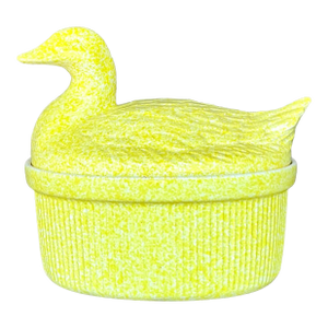 Vintage Regency Glazed Ceramic Duck Casserole Dish