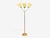 1950s Swedish Modern Birch, Brass, Silk Adjustable Floor Lamp For Sale - Image 9 of 14