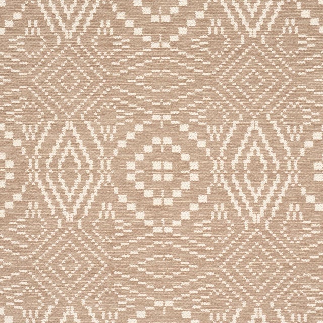 Traditional Sample - Schumacher Verana Performance Fabric In Beige For Sale - Image 3 of 5