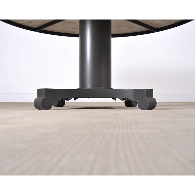 McKinnon and Harris Albemarle Limestone Garden Dining Table 63" For Sale - Image 15 of 18