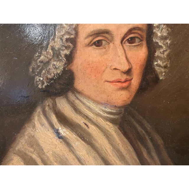 C. 19th Oil on Board Portrait For Sale - Image 4 of 8