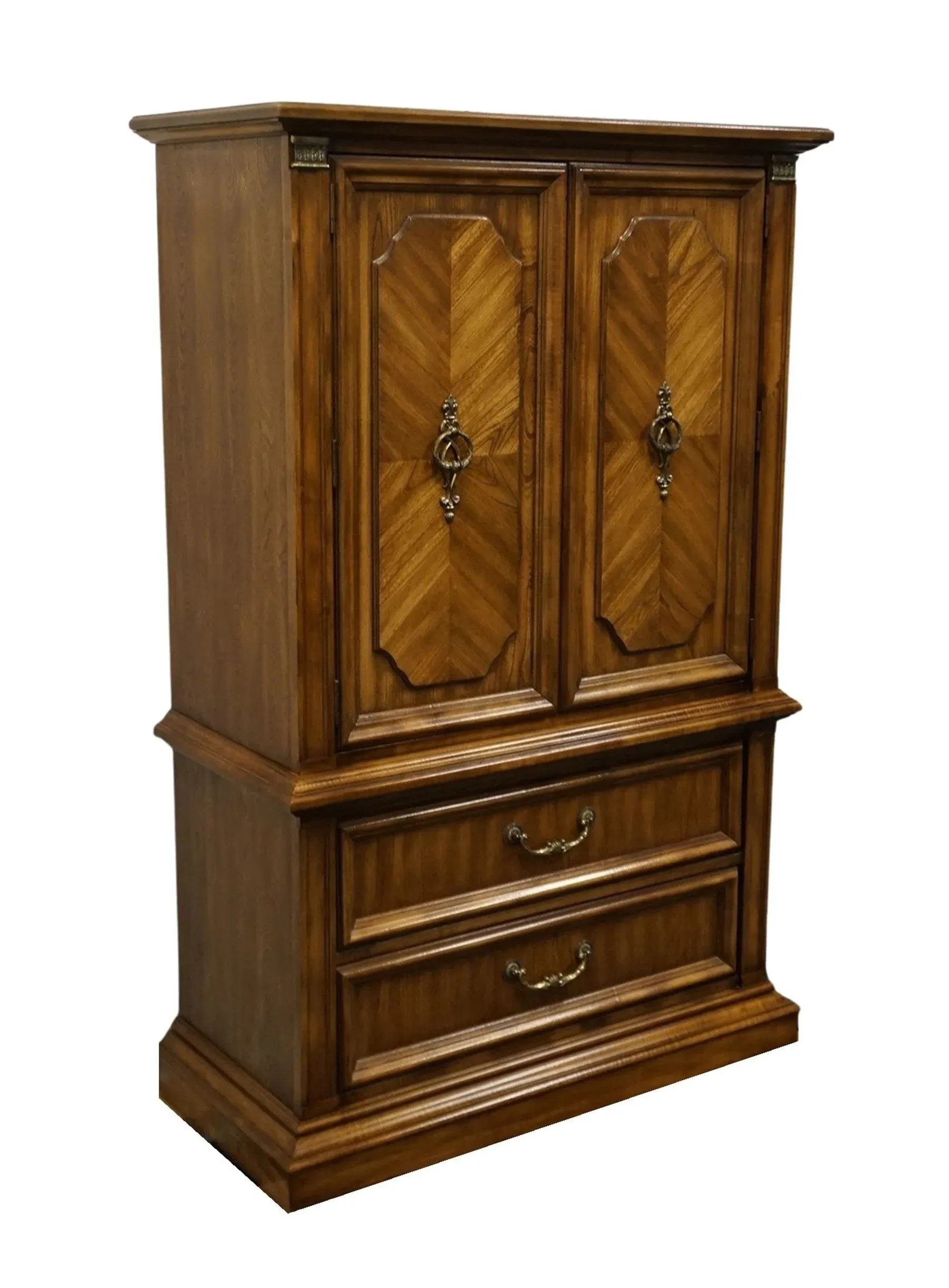 Stanley Furniture Solid Walnut Italian Neoclassical Tuscan Style