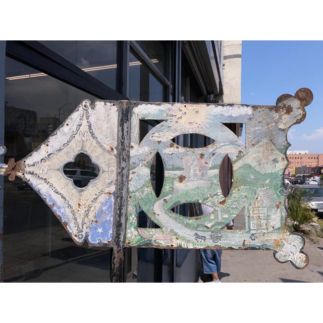Wood Antique Large Weathervane With Hand Painted Details For Sale - Image 7 of 11