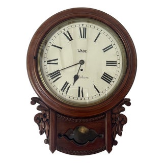Antique Drop Dial Wall Clock, 1880s For Sale