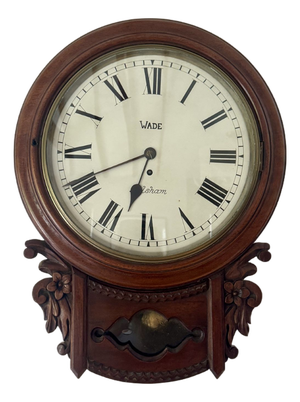 Antique Drop Dial Wall Clock, 1880s