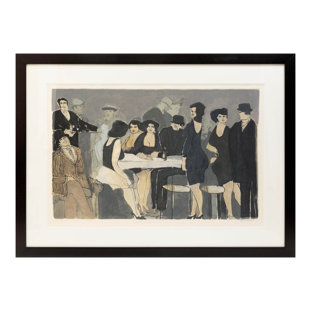 Late 20th Century David Schneuer Simplizissimus II Signed Modern Figurative Lithograph 230/300 For Sale