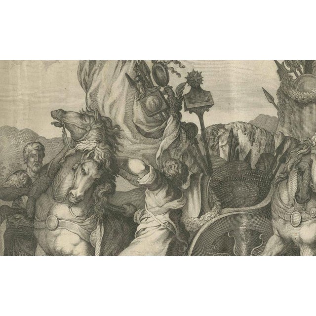 Military Procession with Spoils of War After Gerard De Lairesse Rossetti, 1700, Paper For Sale - Image 3 of 9