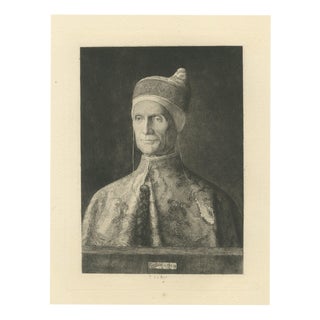 Paul Le Rat, Doge Leonardo Loredan, 1880, Etching For Sale