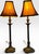 Contemporary Neoclassical Bronze Finished Fluted Buffet Lamps - A Pair Introduce an element of refined architectural...