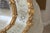 Vintage Hollywood Regency Gold Gilt Oval Mirror W / Etched Floral Bevel Glass Border, Leaf & Acorn Ornate Frame- 50" For Sale - Image 9 of 18
