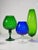 Set of Three oversized glasses made in the 1960s,by the glassmakers of Empoli, Italy, introduced a distinctive trend in...
