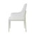 White Modern White Dining Arm Chair For Sale - Image 8 of 9
