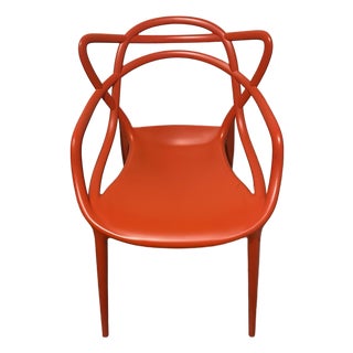 Kartell Masters Arm Chair by Philippe Starck and Eugeni Quitllet- Orange For Sale