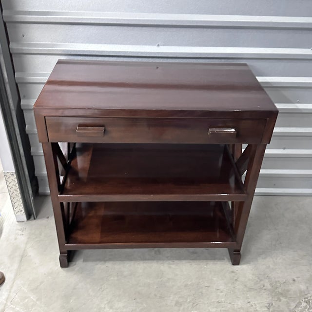 Brown Pair of C. Mariani Side Console Tables For Sale - Image 8 of 11