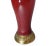 Ruby Red Oxblood Porcelain Ginger Jar Handled Table Lamp For Sale - Image 8 of 11
