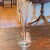 Beautiful mouth blown Romanian tall champagne flutes. They have a swirl in the glass. Set of 8.